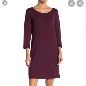 Workshop Cuff Med sleeve scoop neck sweater dress
